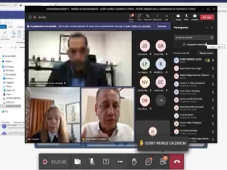 captura de pantalla de audiencia de gorky muñoz